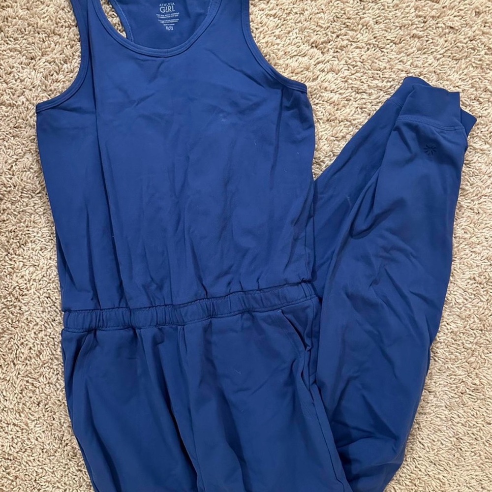 Athleta Navy Blue Tank Jumpsuit